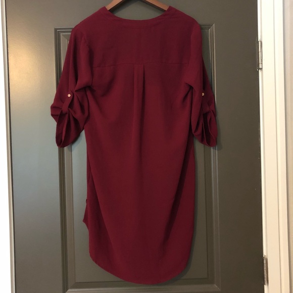 🌺 Meraki Women’s Burgundy Dress Size S - Picture 3 of 8